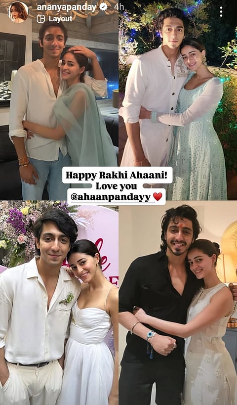 Ananya Panday's Raksha Bandhan post for Ahaan Panday