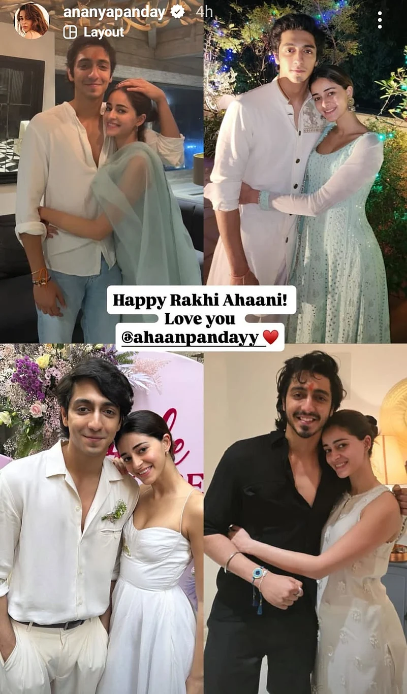 Ananya Pandays Raksha Bandhan post for Ahaan Panday