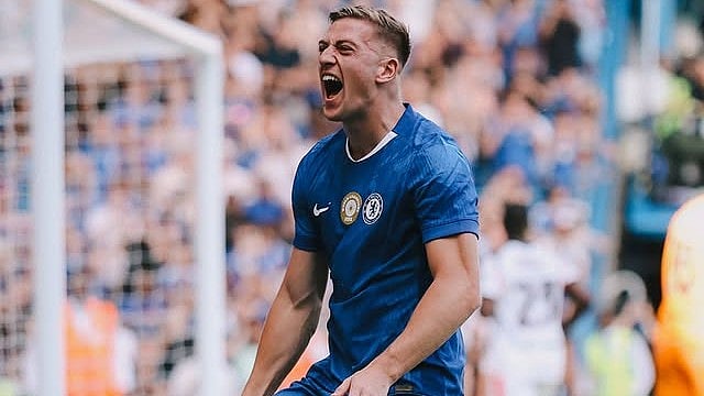 | Photo: Instagram/chelseafc : Chelsea vs AC Milan: Liam Delap celebrates after scoring against AC Milan in the pre-season friendly match.