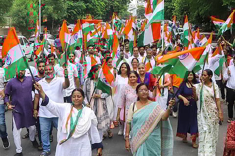 Tiranga Yatra in Ahmedabad