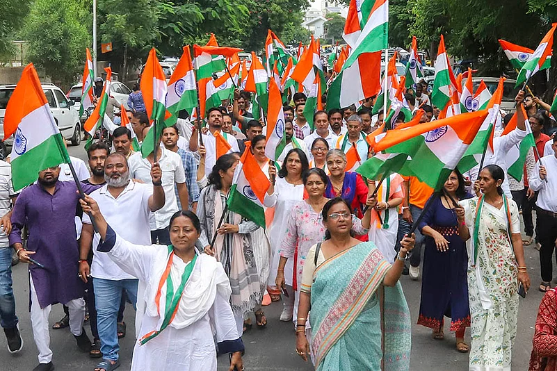 Tiranga Yatra in Ahmedabad