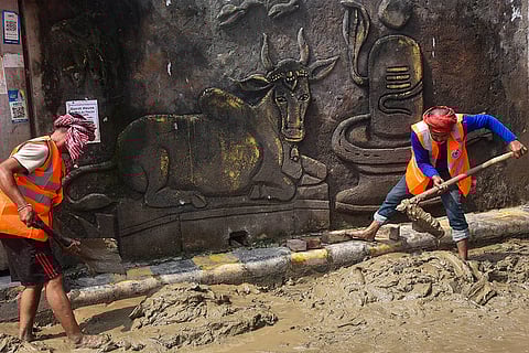 Water level of River Ganga recedes