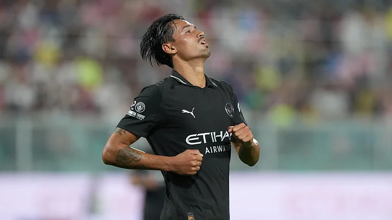 File photo of Tijjari Reijnders in action for Manchester City. - File