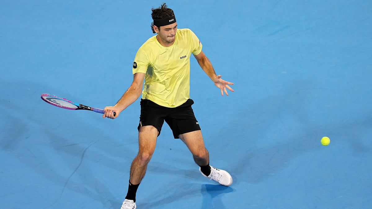 File : Taylor Fritz in action at the Cincinnati Open.