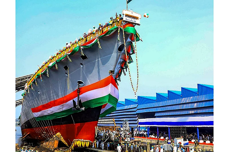 Indian Navy’s advanced frontline frigate Udaygiri
