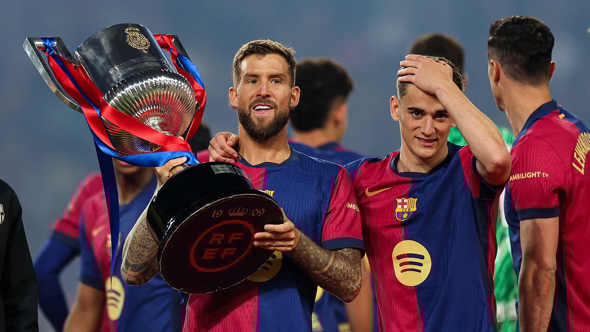 Inigo Martinez was a key part of Barcelona's domestic treble win