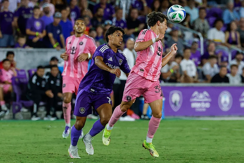 MLS soccer match Inter Miami vs Orlando city in Florida: Ramiro Enrique