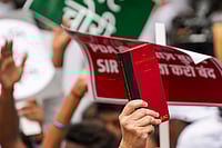 Congress Leader Moves HC Seeking Stay On Voter List Revision For MP Urban Body Polls | Photo: PTI/Karma Bhutia : INDIA bloc's protest march to EC, representational image |