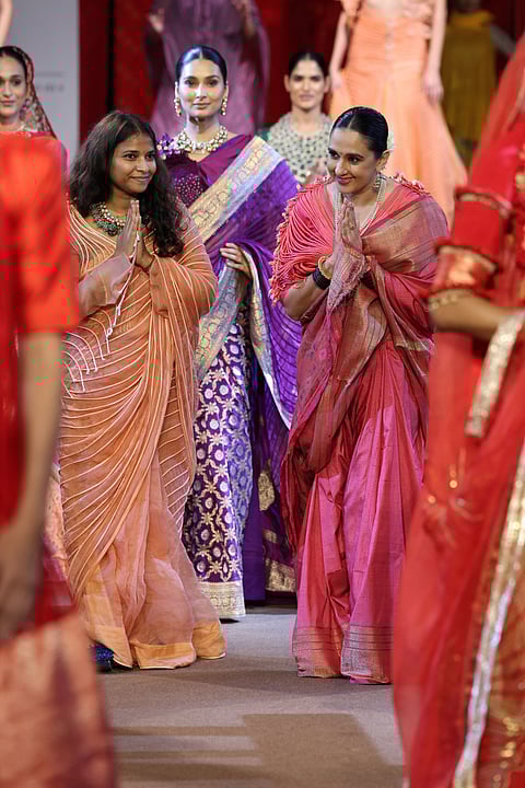 Vaishali Shadangule and Maharani of Baroda Radhika Raje Gaekwad