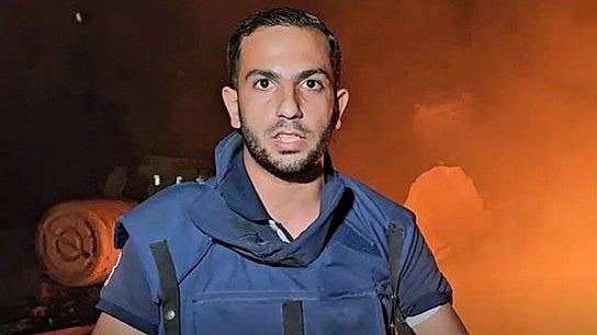 X/@WearThePeaceCo :  Al Jazeera correspondent Anas al-Sharif 