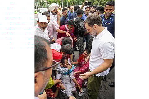 INDIA bloc's protest march to EC