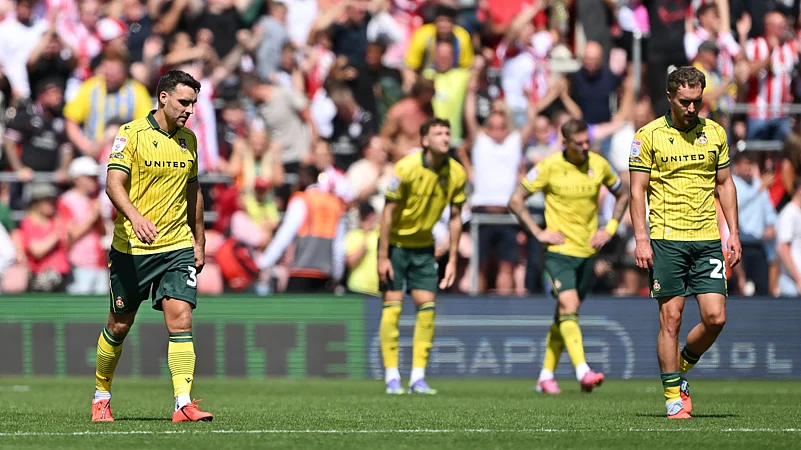 Wrexham during their defeat to Southampton in the Championship