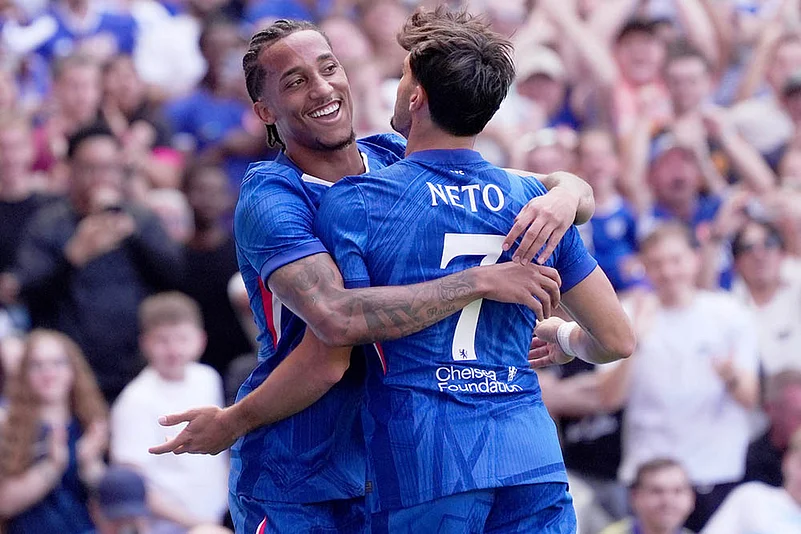 Pre-Season Club Friendly soccer Chelsea vs AC Milan match photos: Joao Pedro