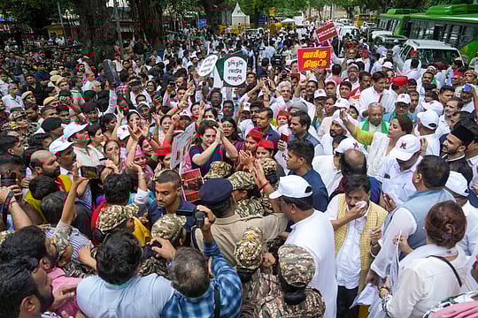 Rahul Gandhi Detained As INDIA Bloc March To Election Commission Halted