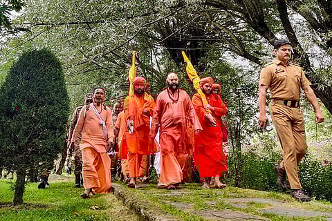 Chhari Mubarak brought back from Amarnath shrine