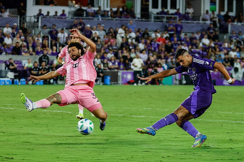 MLS soccer match Inter Miami vs Orlando city in Florida: Maximiliano Falcón
