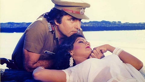 Sridevi and Feroz Khan in Janbaaz