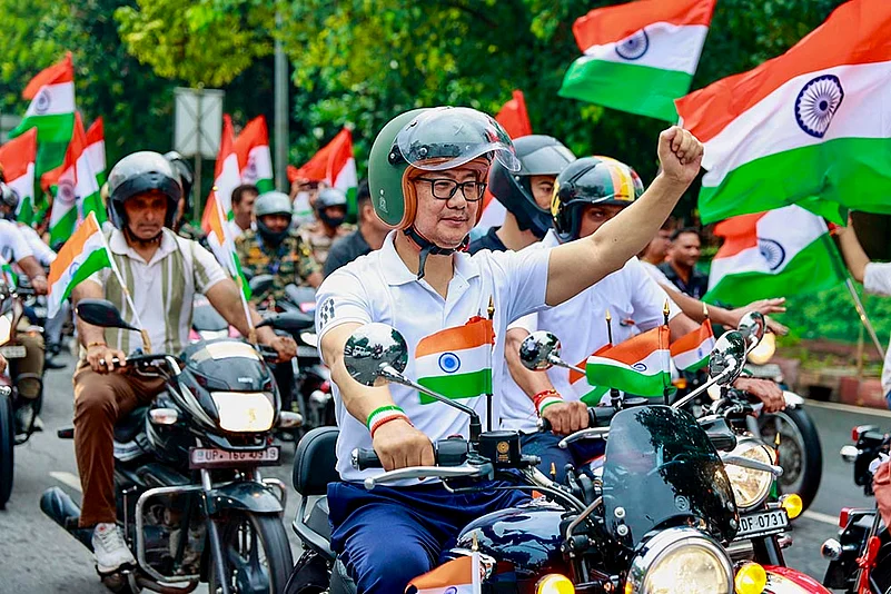Har Ghar Tiranga bike rally - Kiren Rijiju