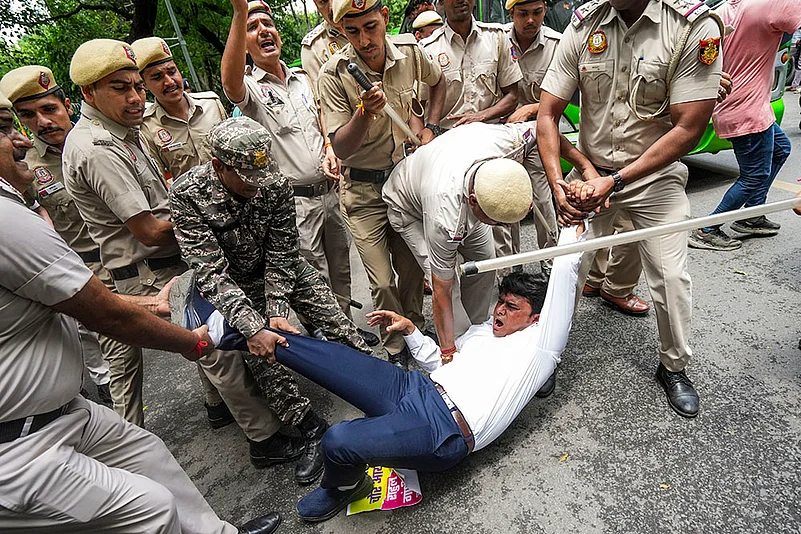 Indian Youth Congress protest in Delhi