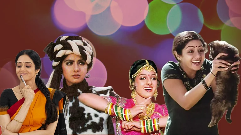 Sridevi across the years - Illustration