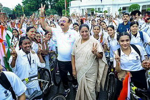 Delhi: Tiranga Cyclothon For Girls