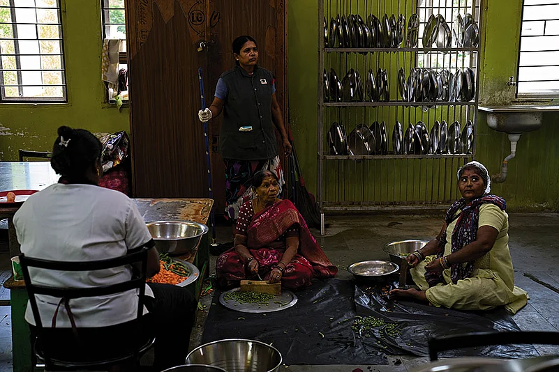 Food being cooked at The Banyan’s Facility in Chennai