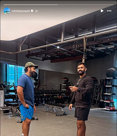 Rohit Sharma and Abhishek Nayar.
