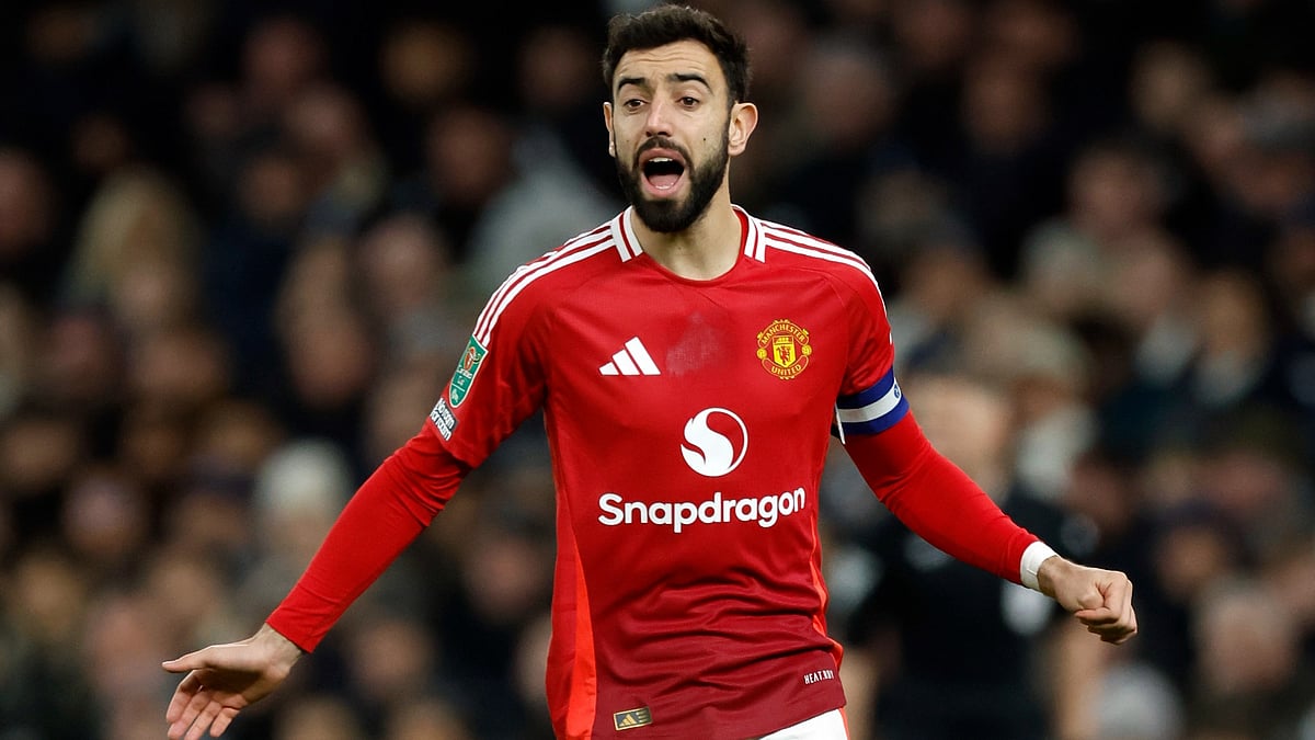 File : File photo of Manchester United's Bruno Fernandes.