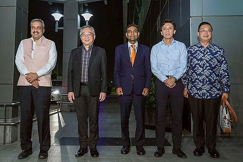 Singapore's Ministerial delegation arrives