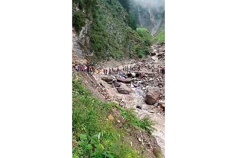 Cloudburst in Kishtwar area