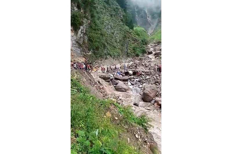 Cloudburst in Kishtwar area