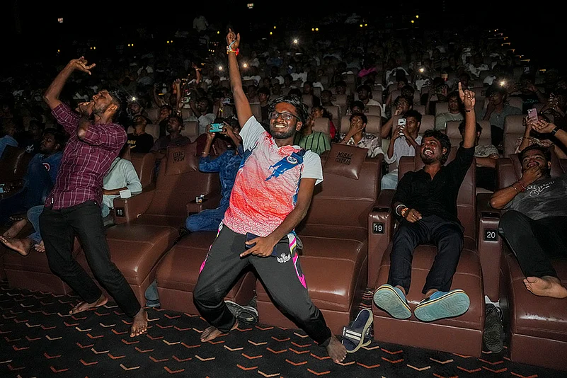 Fans celebrate Rajinikanths film Coolie