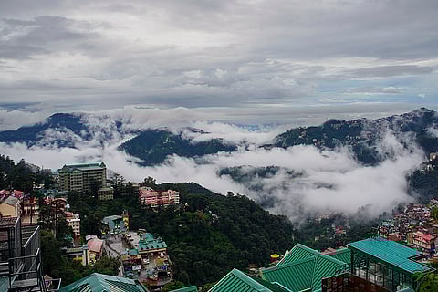 Monsoon clouds in Shimla