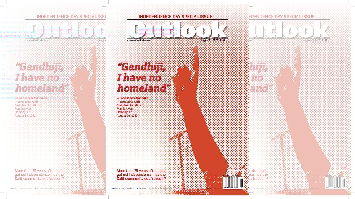 File Photo : Outlook’s August 2023 issue, titled 'Gandhiji, I Have No Homeland'