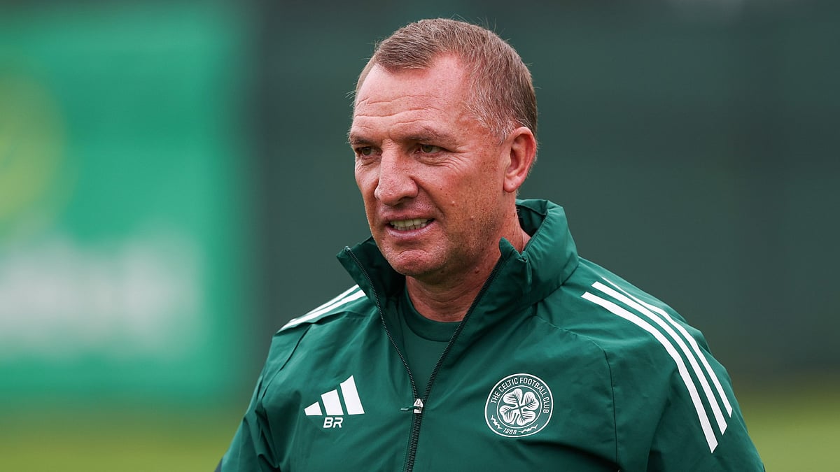 Celtic manager Brendan Rodgers during a match.