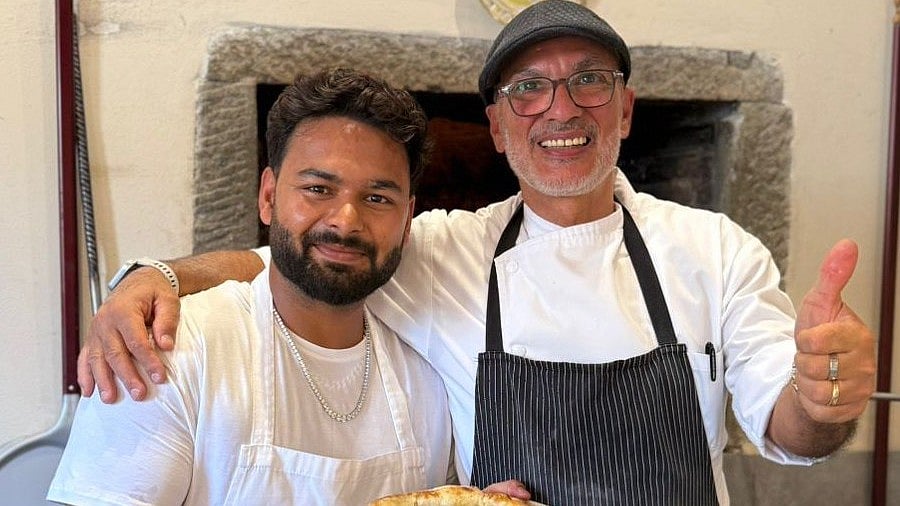 Rishabh Pant instagram pizza baking video