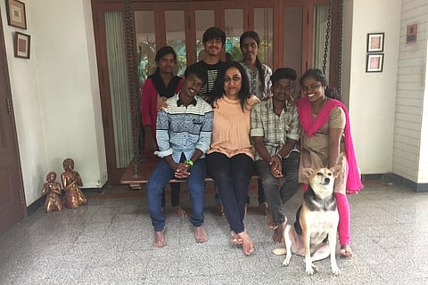 The kiddies and Vandana aunty