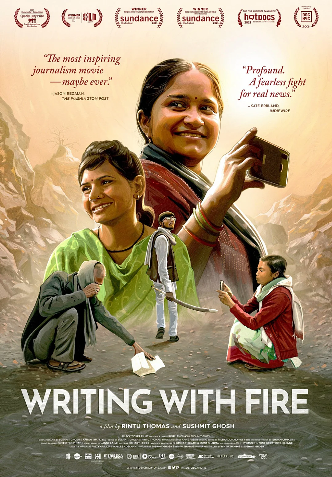 Writing With Fire (Rintu Thomas & Sushmit Ghosh, 2021)