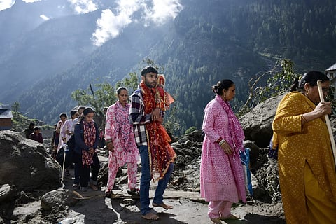Pilgrims on Machail Mata yatra caught in floods.