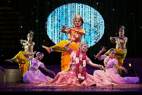 Artistes perform dance drama on Lord Krishna in Delhi
