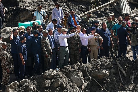 Omar Abdullah at Chisoti village