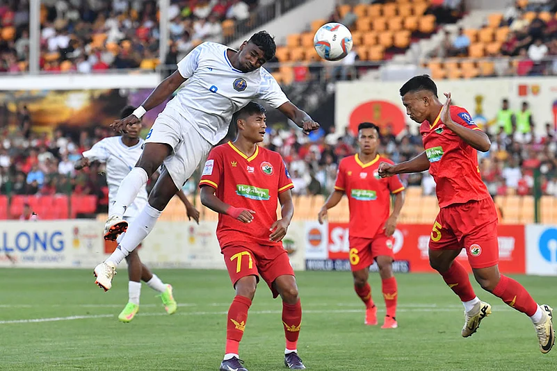 Durand Cup 2025 Quarter-Final match Shillong Lajong vs Indian Navy_Sheen Sohktung