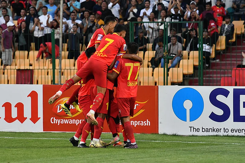 Durand Cup 2025 Quarter-Final match Shillong Lajong vs Indian Navy_Damait Lyngdoh