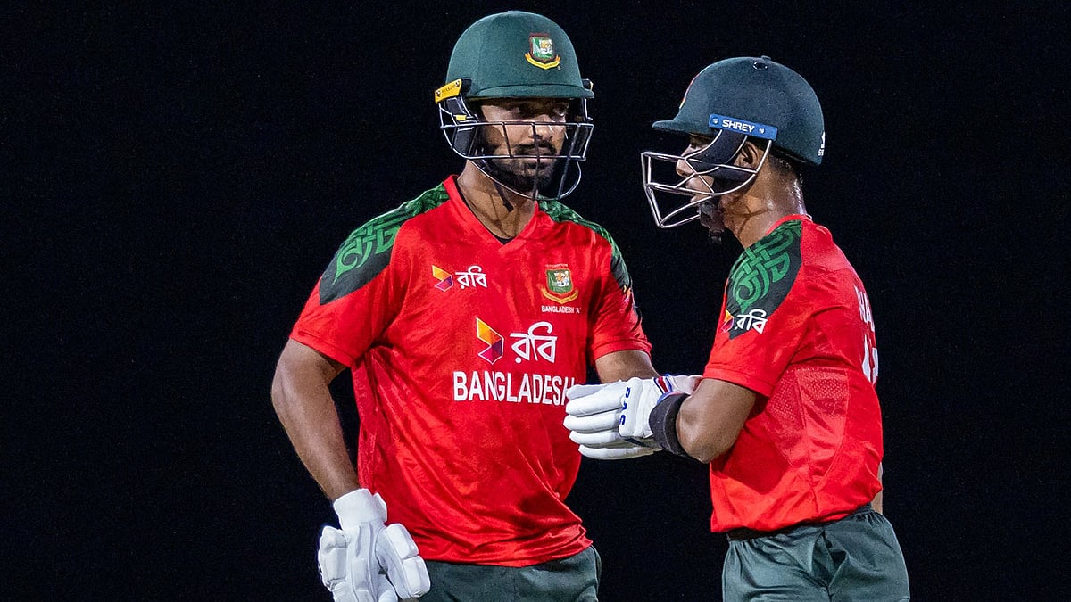 | Photo: X/BCBtigers : Bangladesh A vs Perth Scorchers Academy, Top End T20 Series 2025: Bangladesh A players in action against Nepal.
