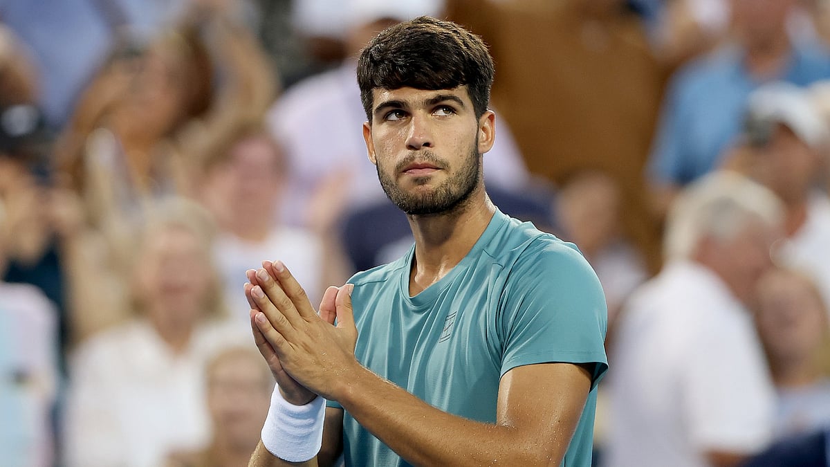 Cincinnati Open 2025: Carlos Alcaraz reacts after sealing her win Alexander Zverev.