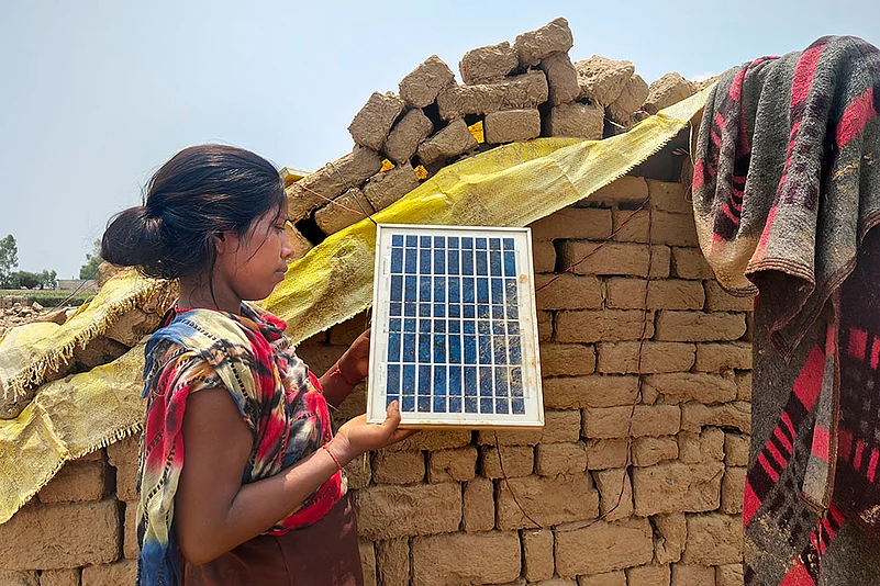 Solar panel issues at a village in UPs Aligarh