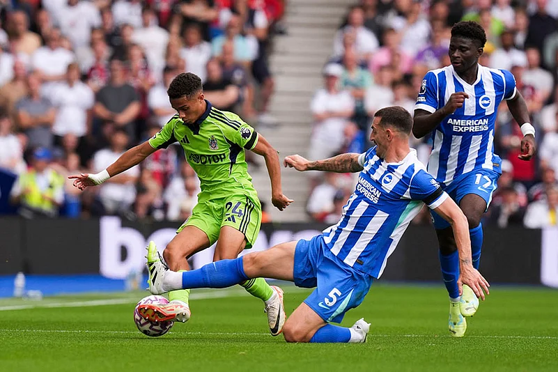 Britain Soccer Premier League EPL 2025-26 Brighton and Hove Albion vs Fulham_Lewis Dunk