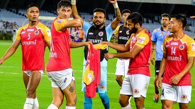 East Bengal 2-1 Mohun Bagan, Durand Cup 2025: Diamantakos' Brace Helps EBFC Seal SF Spot Against Diamond Harbour