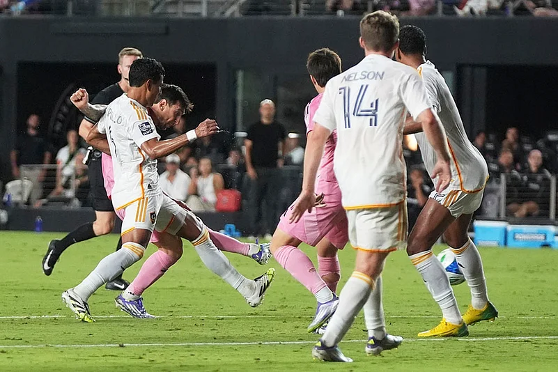 MLS soccer match Inter Miami vs Los Angeles Galaxy: Lionel Messi