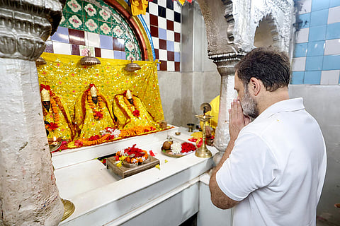 Rahul Gandhi visits Devkund Sun Temple
